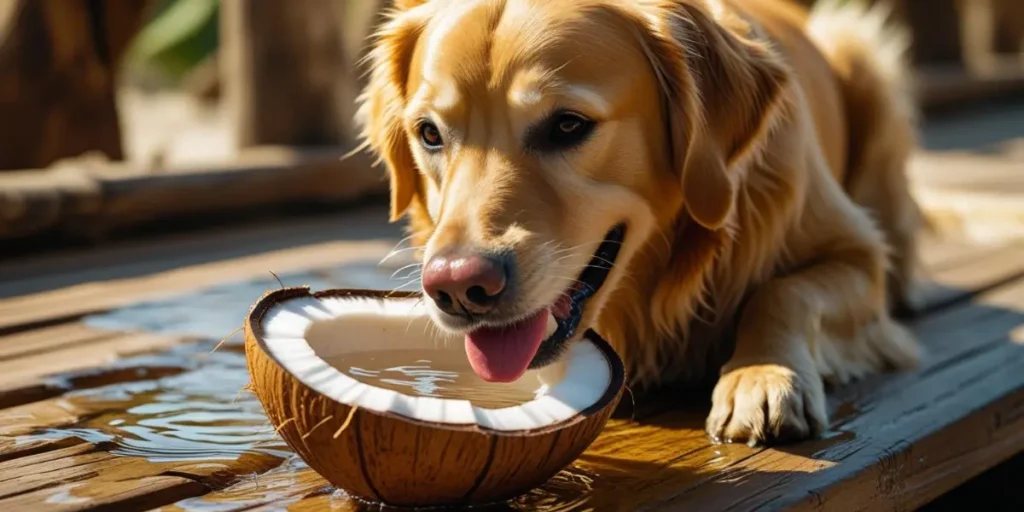 agua de coco para cachorro