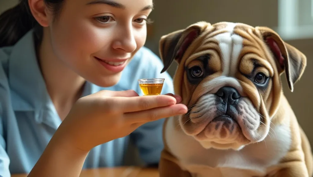 dar remedio liquido para seu cachorro