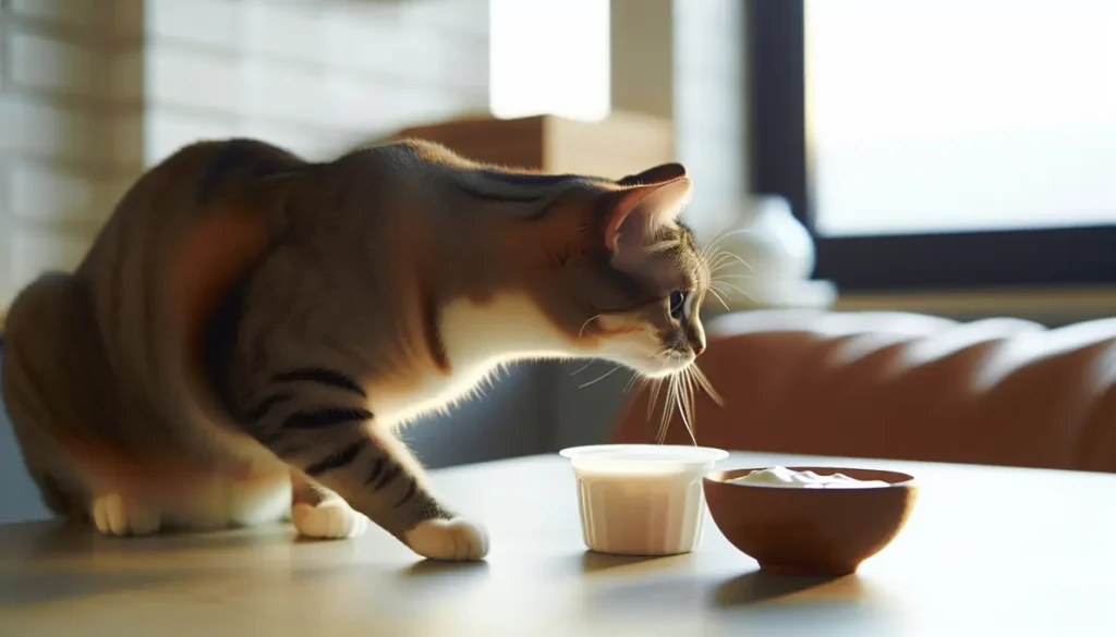 gatos podem comer iogurte