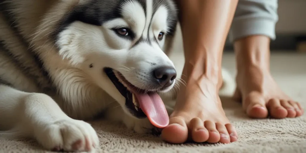 por-que-cachorro-lambe-pes