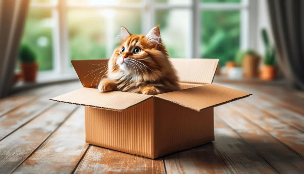 Gato Em Uma Caixa