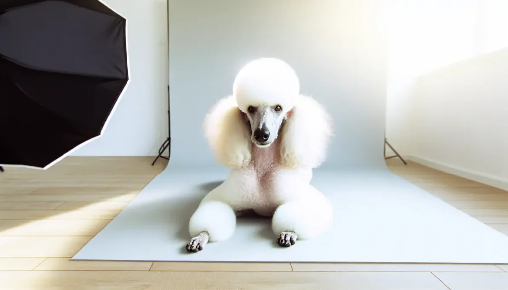 poodle inteligente e carinhoso